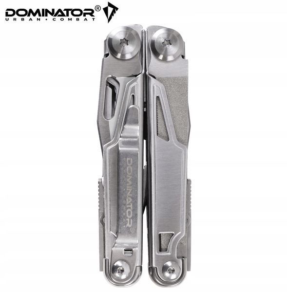 Мультитул DOMINATOR серебристый 14в1 инструмент с битами чехлом для ремонта кемпинга 2238 фото