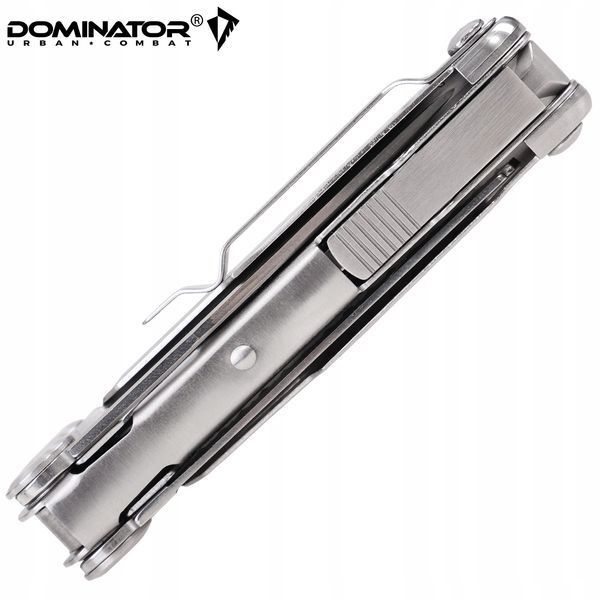 Мультитул DOMINATOR серебристый 14в1 инструмент с битами чехлом для ремонта кемпинга 2238 фото
