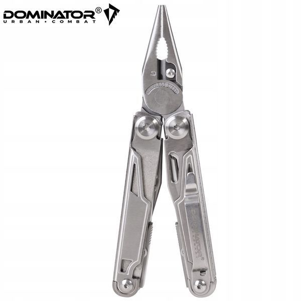 Мультитул DOMINATOR серебристый 14в1 инструмент с битами чехлом для ремонта кемпинга 2238 фото