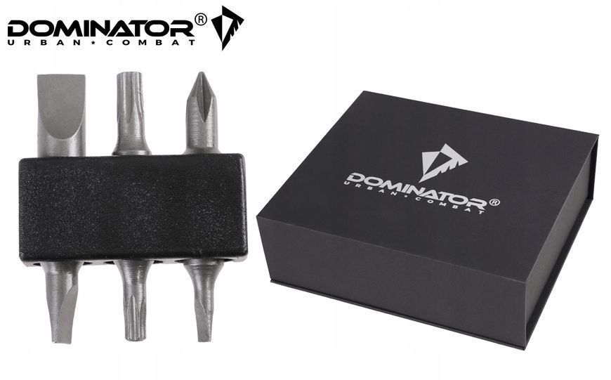 Мультитул DOMINATOR серебристый 14в1 инструмент с битами чехлом для ремонта кемпинга 2238 фото