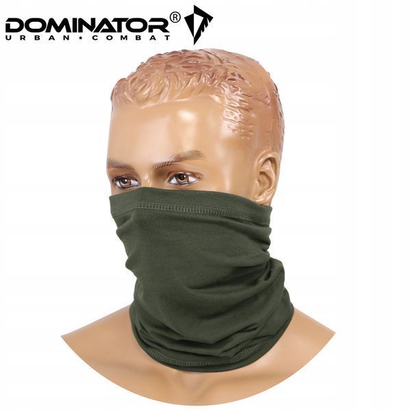Баф шарф-труба Dominator оливковая многофункциональная балаклава защита от ветра холода пыли 2249 фото