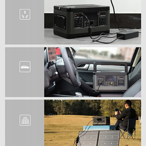 Портативная зарядная станция FlashFish P63 520 Вт/220 В электростанция для дома и путешествий 2616 фото