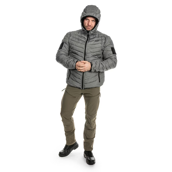 Куртка двухсторонняя Texar 4XL черно-серая мужская утепленная синтетическим пухом тактическая 2665 фото