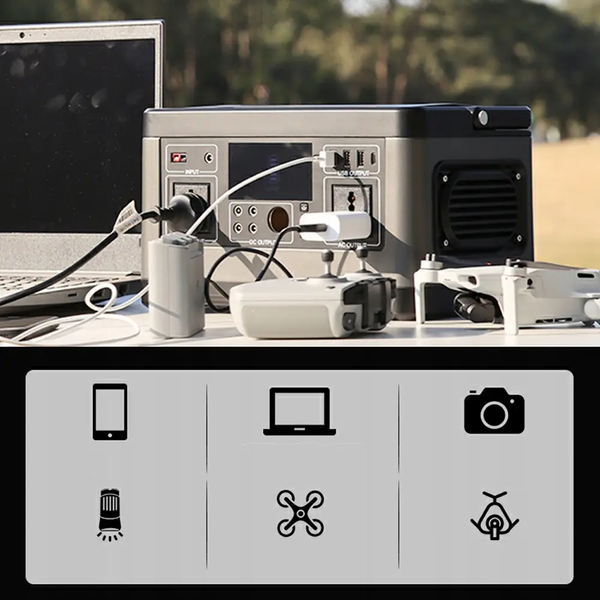 Портативная зарядная станция FlashFish P63 520 Вт/220 В электростанция для дома и путешествий 2616 фото