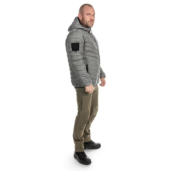 Куртка двухсторонняя Texar 4XL черно-серая мужская утепленная синтетическим пухом тактическая 2665 фото