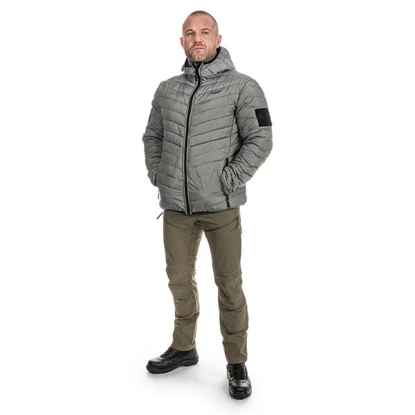 Куртка двухсторонняя Texar 4XL черно-серая мужская утепленная синтетическим пухом тактическая 2665 фото