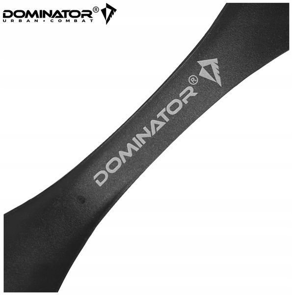 Столовий набір Dominator чорний 3в1 ложка вилка ніж 17 см туристичний пластиковий 2252 фото