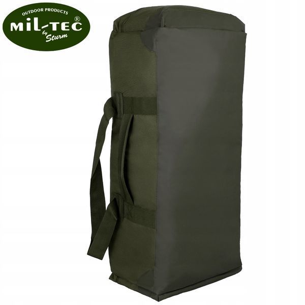 Сумка тактическая Mil-Tec 75 л оливковая военная сумка-рюкзак 2в1 водостойкая 2403 фото