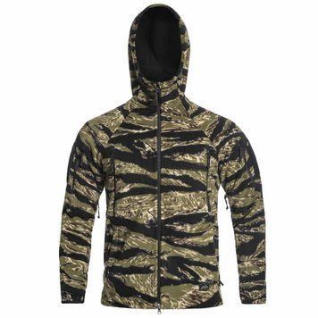 Тактическая флисовая кофта Helikon Patriot Mk2 Hybrid Fleece с капюшоном tiger stripe XS 2233445600 фото