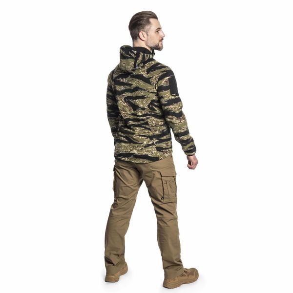 Тактическая флисовая кофта Helikon Patriot Mk2 Hybrid Fleece с капюшоном tiger stripe XS 2233445600 фото