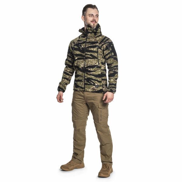 Тактическая флисовая кофта Helikon Patriot Mk2 Hybrid Fleece с капюшоном tiger stripe XS 2233445600 фото