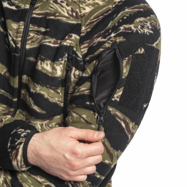 Тактическая флисовая кофта Helikon Patriot Mk2 Hybrid Fleece с капюшоном tiger stripe XS 2233445600 фото
