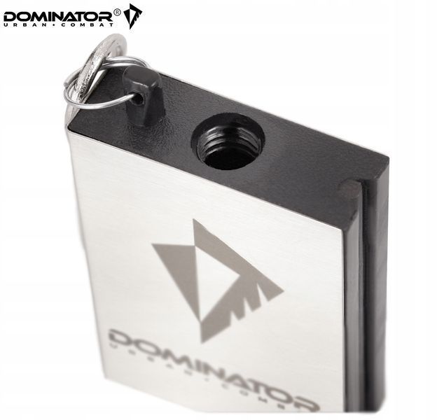 Вечная спичка Dominator небольшой серебристый на бензине огниво-брелок 2404 фото