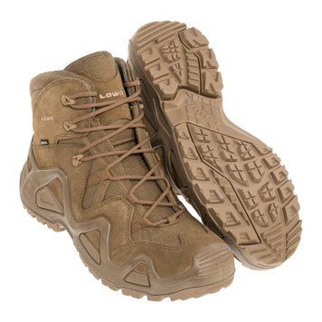 Тактические мужские берцы с GORE-TEX Lowa Zephyr GTX MID TF ботинки Coyote OP 42 2233445617 фото