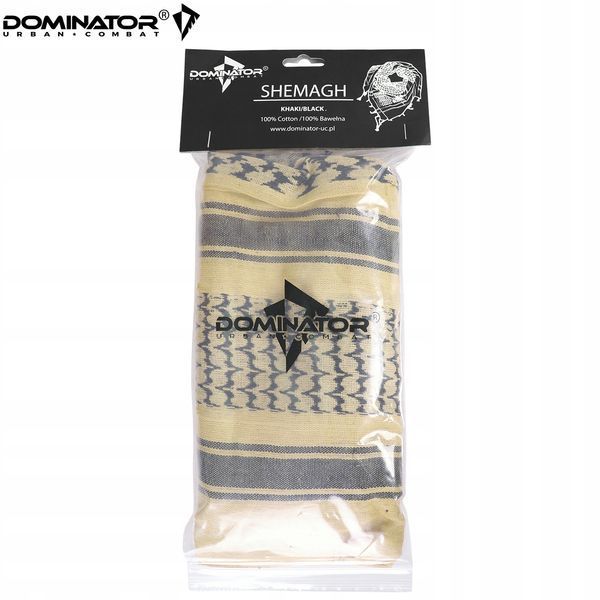 Арафатка шарф Dominator 100x100 см хакі чорний бавовна легкий дихаючий для захисту голови шиї 2254 фото