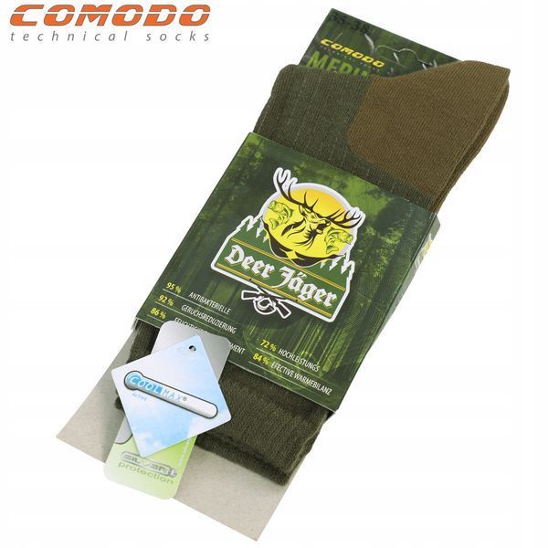 Тактические носки летние Comodo 35-38 хаки бамбуковые для ЗСУ охотников 2306 фото