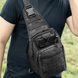 Сумка через плечо Nela-Styl черная Molle 13х26х7 см универсальная сумка на плечо спортивная для планшета велоспорта путешествий 2010 фото 5