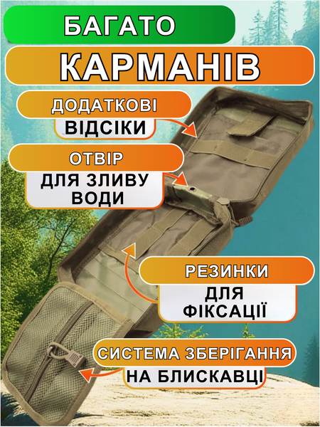 Медицинский подсумок MOLLE мультикам 20&times;15&times;10 см для аптечки EDC первой помощи спасательных и полевых задач 2159 фото