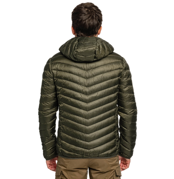 Куртка двухсторонняя Texar 4XL оливково-камуфляжная мужская утепленная синтетическим пухом тактическая 2672 фото