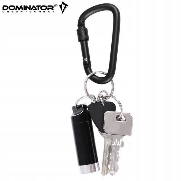 Карабин Dominator черный набор 3шт металлический для ключів снаряжение брелок 2256 фото
