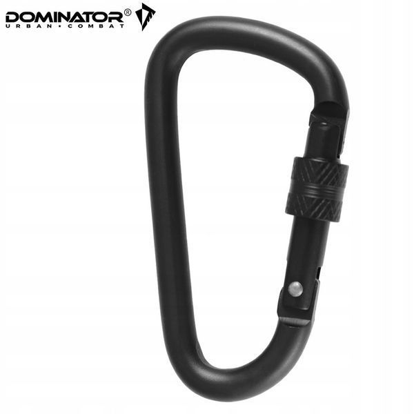 Карабин Dominator черный набор 3шт металлический для ключів снаряжение брелок 2256 фото