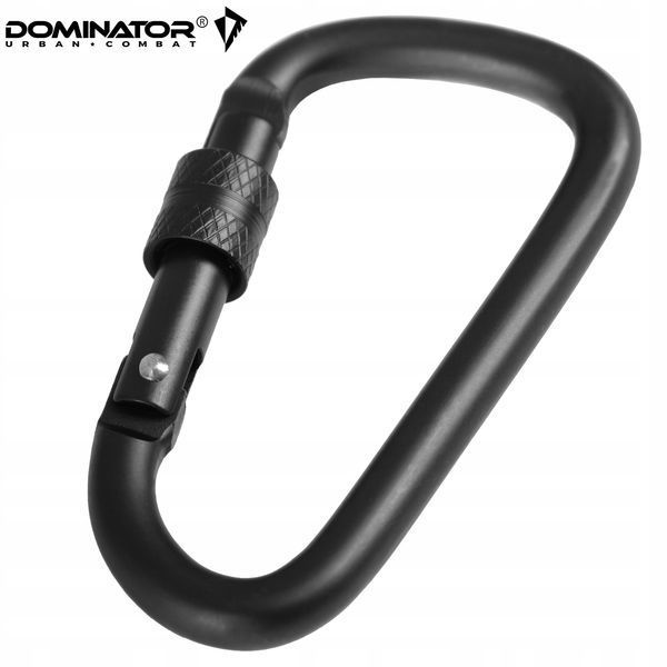 Карабин Dominator черный набор 3шт металлический для ключів снаряжение брелок 2256 фото