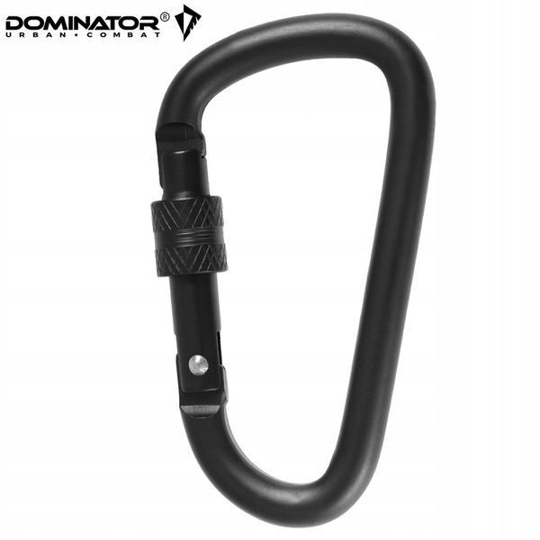 Карабин Dominator черный набор 3шт металлический для ключів снаряжение брелок 2256 фото