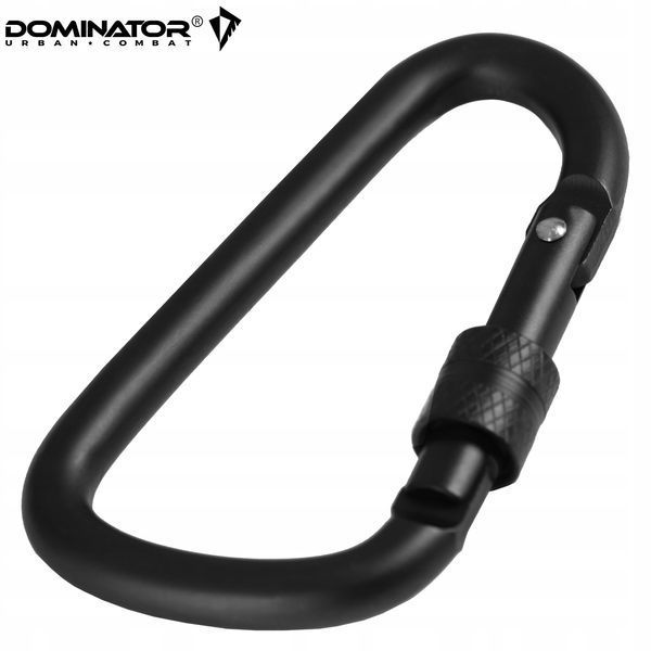 Карабин Dominator черный набор 3шт металлический для ключів снаряжение брелок 2256 фото