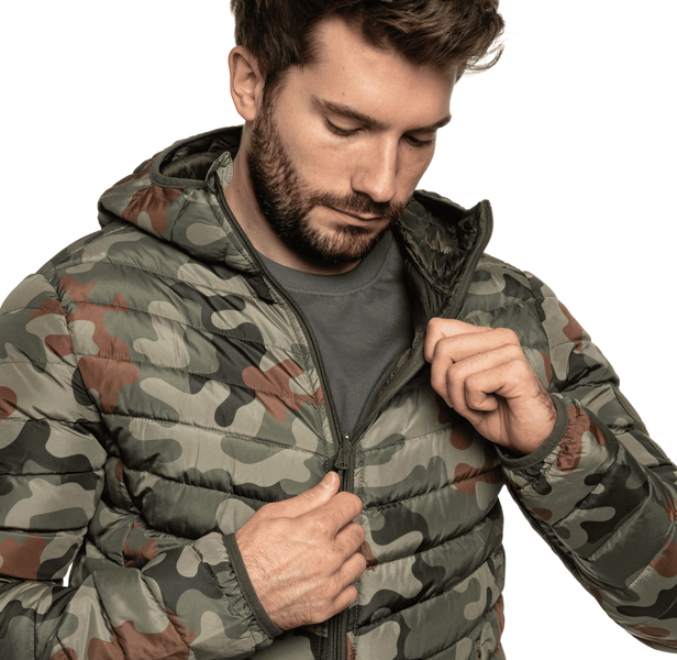 Куртка двухсторонняя Texar 4XL оливково-камуфляжная мужская утепленная синтетическим пухом тактическая 2672 фото
