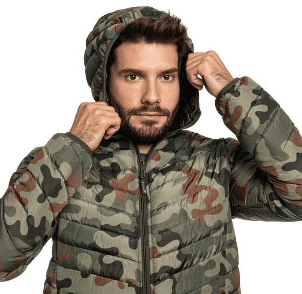 Куртка двухсторонняя Texar 4XL оливково-камуфляжная мужская утепленная синтетическим пухом тактическая 2672 фото