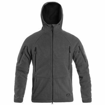 Тактическая флисовая кофта Helikon Patriot Mk2 Hybrid Fleece с капюшоном grey серая XS 2233445587 фото