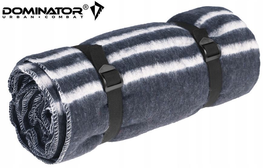 Одеяло Dominator 150&times;200 см серое с компрессионными ремнями для туризма армии кемпинга 2289 фото