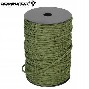 Шнур паракорд Dominator 1м олива нейлоновый веревка прочная для кемпинга выживания 2258 фото