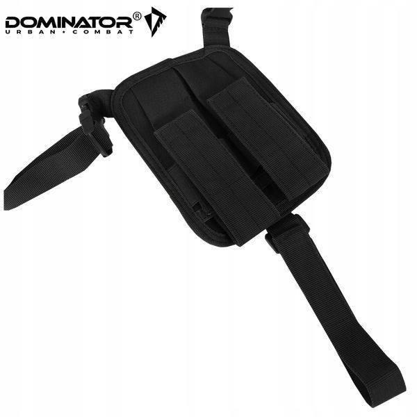 Кобура для пистолета Dominator черная с лямками и подсумками для магазинов универсальная 2259 фото