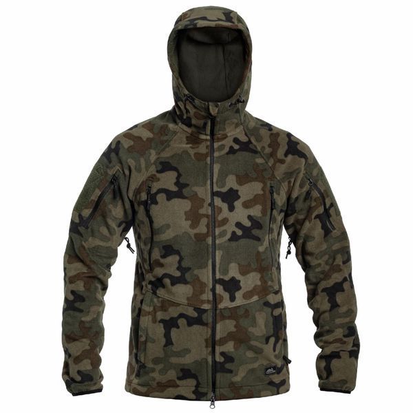 Тактична флісова кофта Helikon Patriot Mk2 Hybrid Fleece з капюшоном woodland XS 2233445608 фото