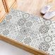 Самоклеящаяся ПВХ плитка 10 шт 20&times;20 см (0,4 м&sup2;) бело-серая для стен и полов водонепроницаемая 2627 фото 5