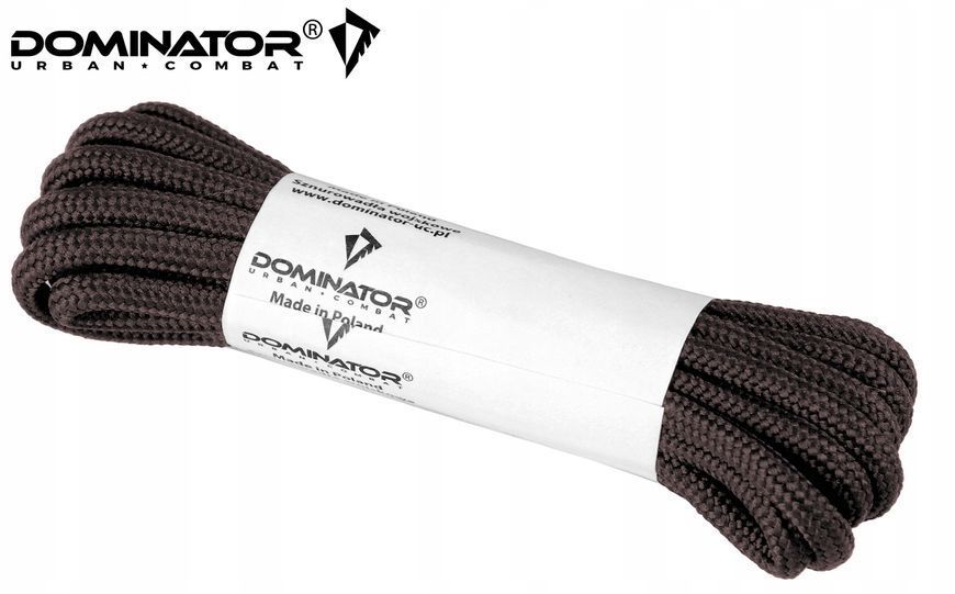Шнурки Dominator 140 см коричневые полиэстер для берцев армейской и треккинговой обуви 2260 фото