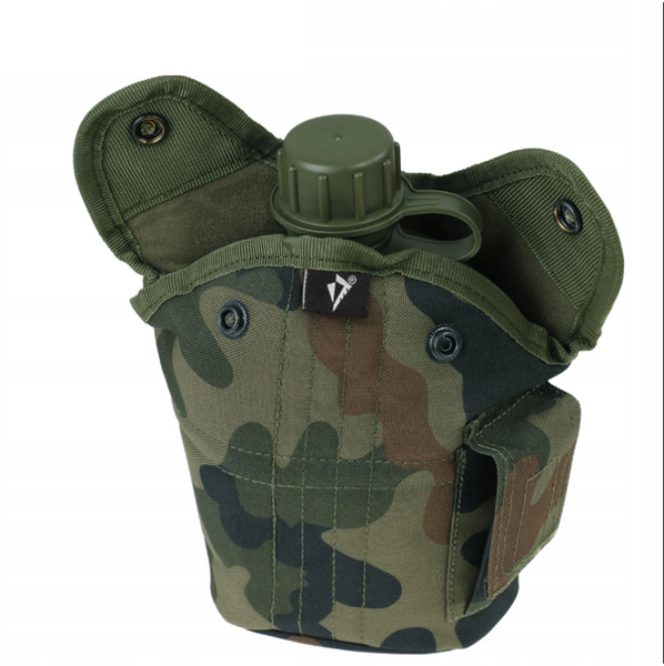 Полевая фляга Dominator 1 л с кружкой и чехлом MOLLE для военных и туристов 2115 фото