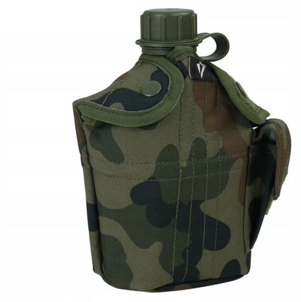 Полевая фляга Dominator 1 л с кружкой и чехлом MOLLE для военных и туристов 2115 фото
