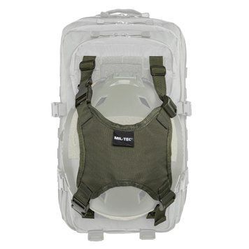 Держатель для шлема Mil-Tec оливковый универсальный с креплением MOLLE для рюкзака тактического снаряжения 2314 фото