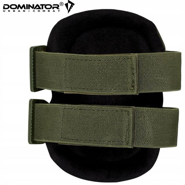 Комплект захисних наколінників і налокітників Dominator оливковий універсальний для військових і спорту 2264 фото