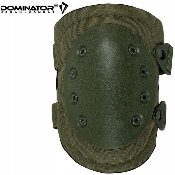Комплект захисних наколінників і налокітників Dominator оливковий універсальний для військових і спорту 2264 фото