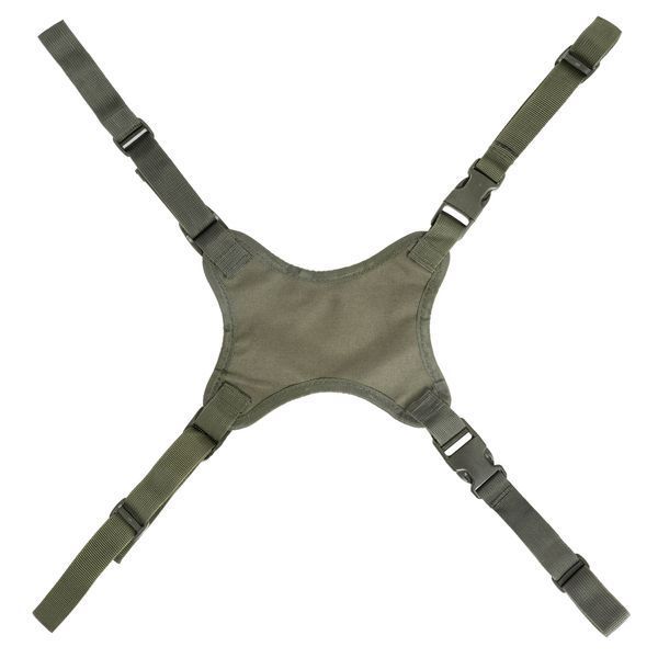 Тримач для шолома Mil-Tec оливковий універсальний з кріпленням MOLLE для рюкзака тактичного спорядження 2314 фото