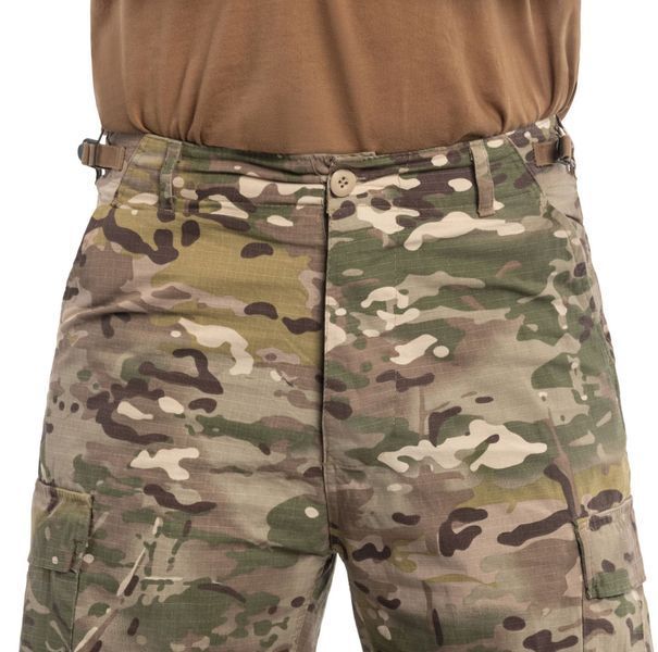 Тактические летние шорты Brandit мультикам выше колен BDU Ripstop Shorts XXL 2177870224 фото