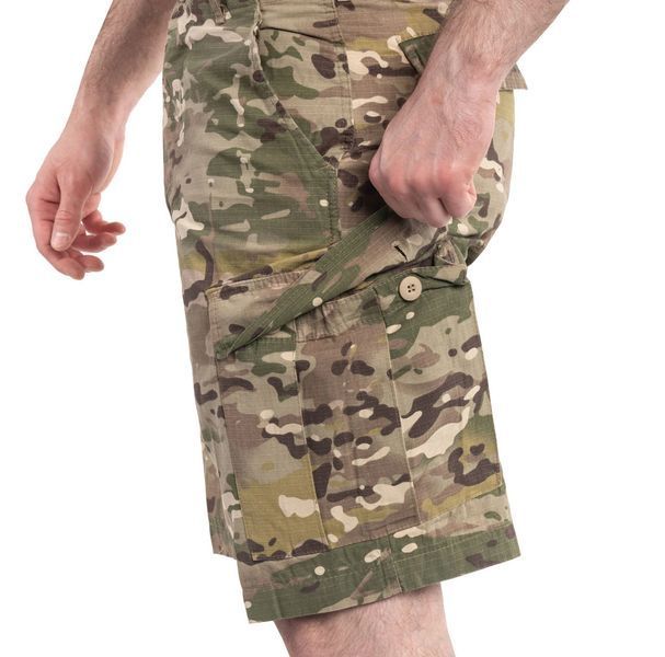 Тактические летние шорты Brandit мультикам выше колен BDU Ripstop Shorts XXL 2177870224 фото