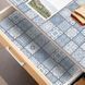 Самоклеящаяся ПВХ плитка 10 шт 20&times;20 см (0,4 м&sup2;) светло-голубая для стен и полов водонепроницаемая 2632 фото 3