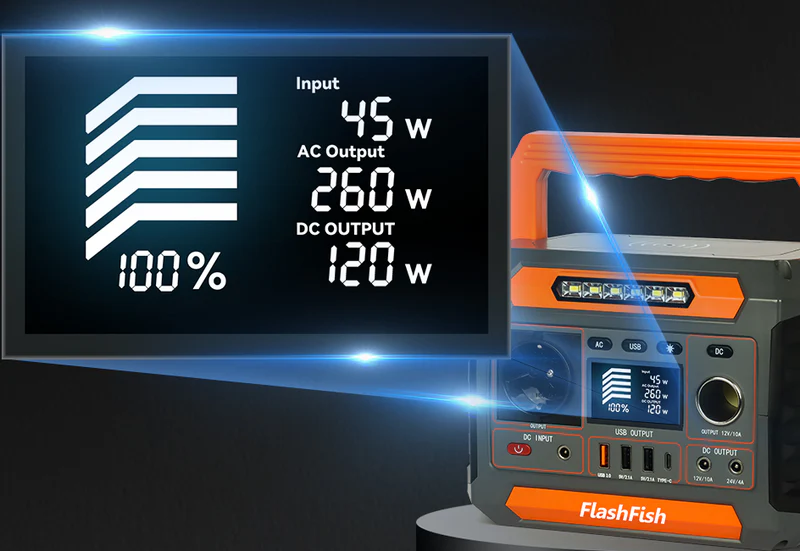 Портативная зарядная станция Flashfish P66 260 Вт 288,6 Вт&middot;ч/78000 мА&middot;ч 2681 фото