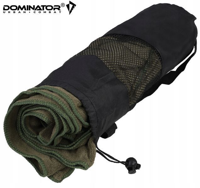 Полотенце Dominator оливковое 140x70 см микрофибра с чехлом быстросохнущее туристическое тренировочное 2241 фото
