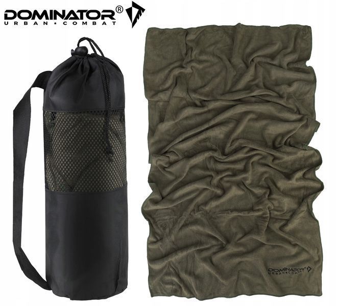 Полотенце Dominator оливковое 140x70 см микрофибра с чехлом быстросохнущее туристическое тренировочное 2241 фото