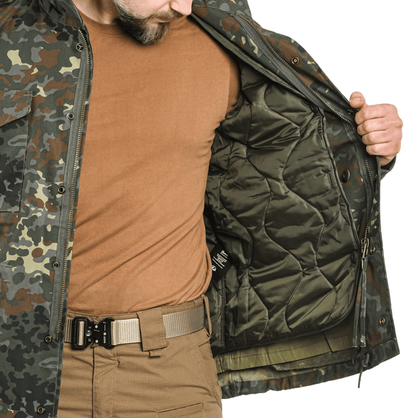 Куртка Brandit M65 Classic S камуфляж ліс всесезонна армійська з підкладкою 2588 фото